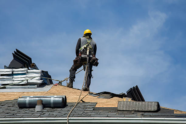 Professional Gutter Installation technician working in Hanover Park, IL